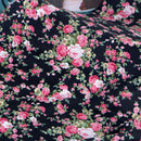 Green Leaves Pastoral Fabric Printed Floral Skirt Cotton Fabric for Handmade DIY Cotton Baby Dress Material