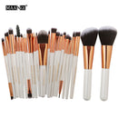 MAANGE 15/22Pcs Beauty Makeup Brushes Set Cosmetic Foundation Powder Blush Eye Shadow Lip Blend Make Up Brush Tool Kit Maquiagem
