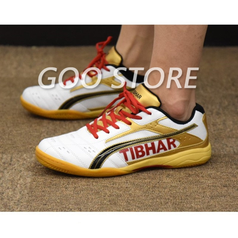 Original TIBHAR Table Tennis Shoes Lightweight comfortable wear-resistant professional Ping Pong Sneakers Sport Shoes