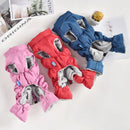 Zipper Snow Unisex Dog Waterproof Overalls Blue Purple Pet Down Jackets S XXL Puppies Animal Chihuahua Yorkshire Clothing Supply