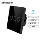 Touch Switch Smart Home Light Switch Wall Interruptor 1 Gang 1 Way Wifi Light Switch EU Standard Work with Alexa Google Home