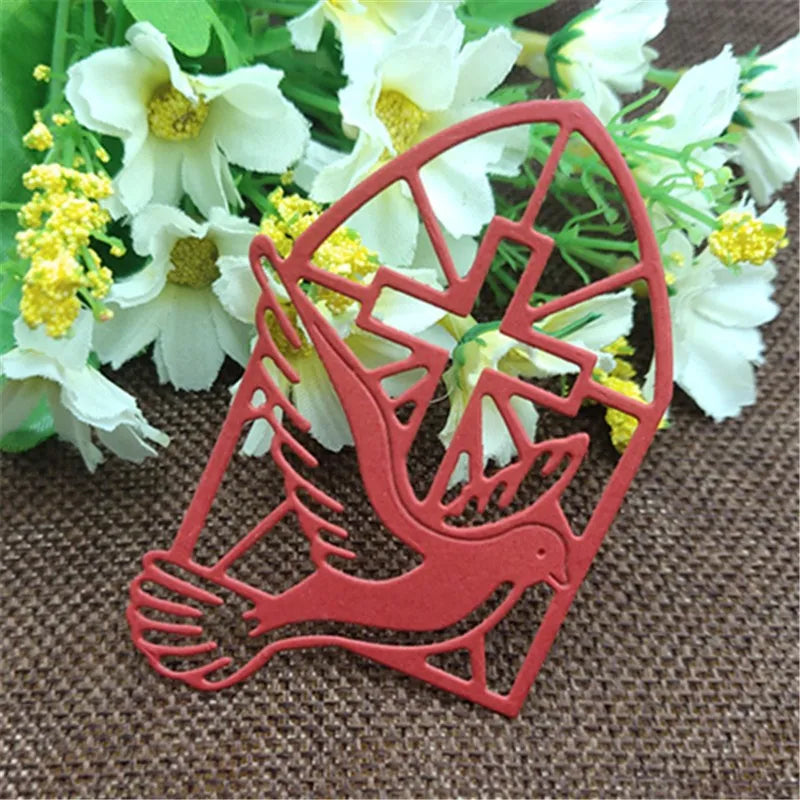 Pigeon Cross Metal Cutting Dies Stencils For DIY Scrapbooking Decorative Embossing Handcraft Die Cutting Template