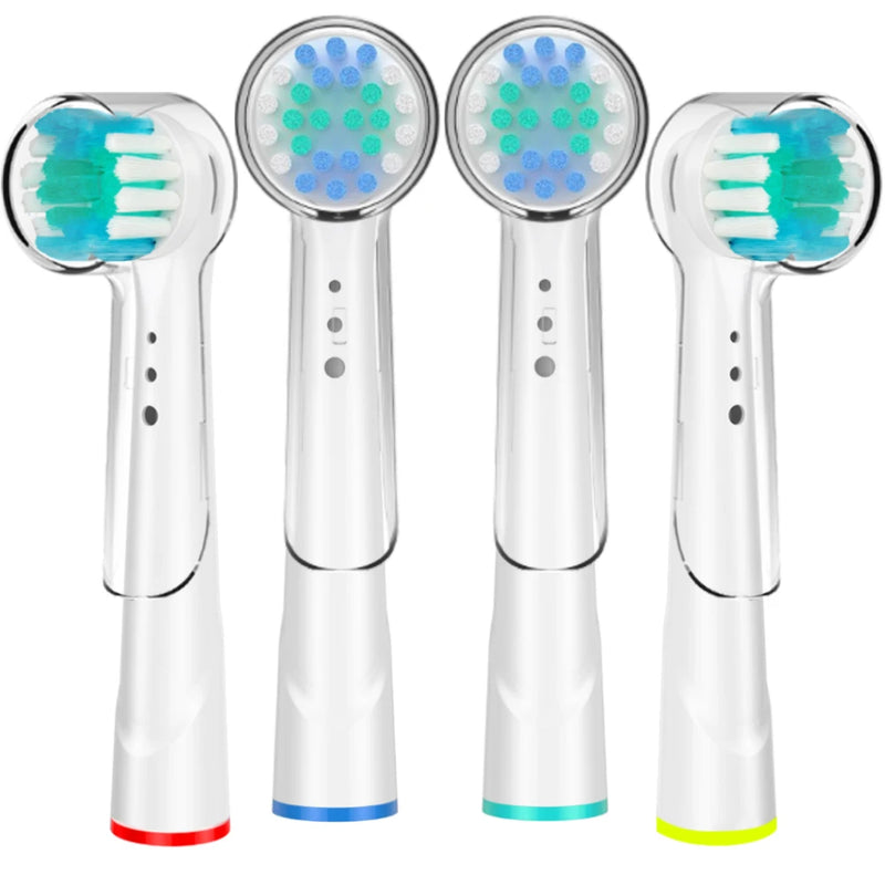 Replacement Toothbrush Heads with Protecting Covers for Oral B Electric Toothbrush to Keep Healthy Brushing and Hygienic Storage