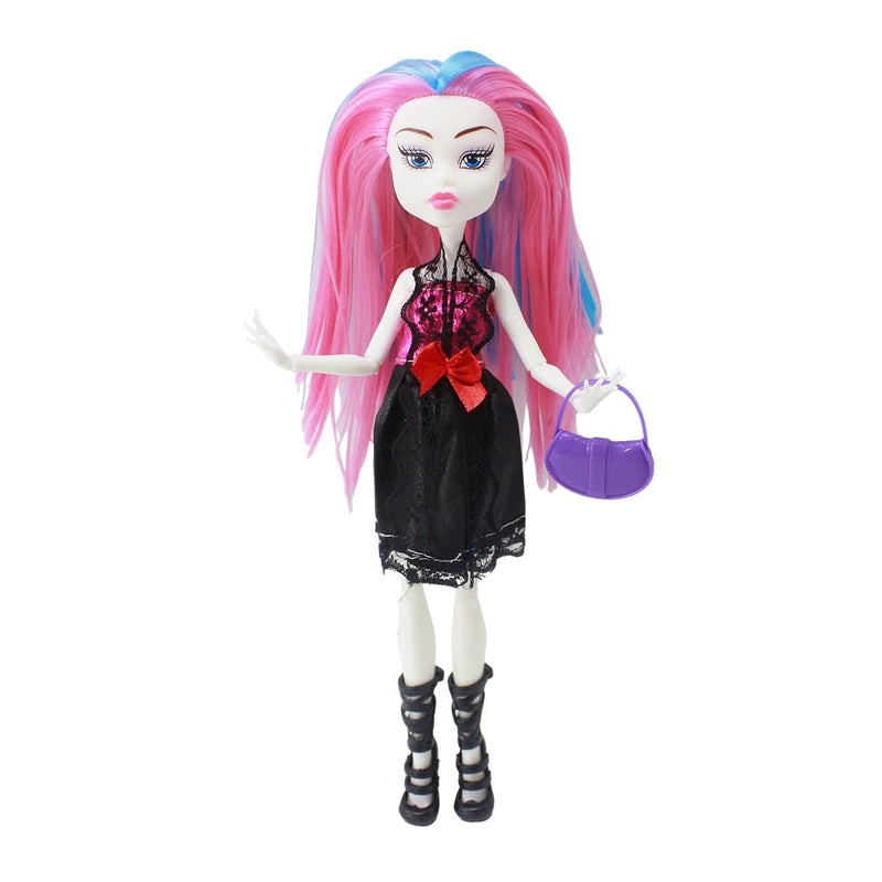 Cheapest NO BOX 4 pcs/set Dolls New Style high dolls Monster fun high Moveable Joint Body Fashion dolls Girls Toys Best Gift