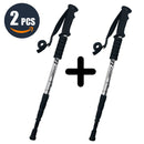 Walking Adjustable Trekking Pole Anti Shock Ultra Light Alpinism Poles Telescopic Ultralight Hiking Travel Non-slip Stick