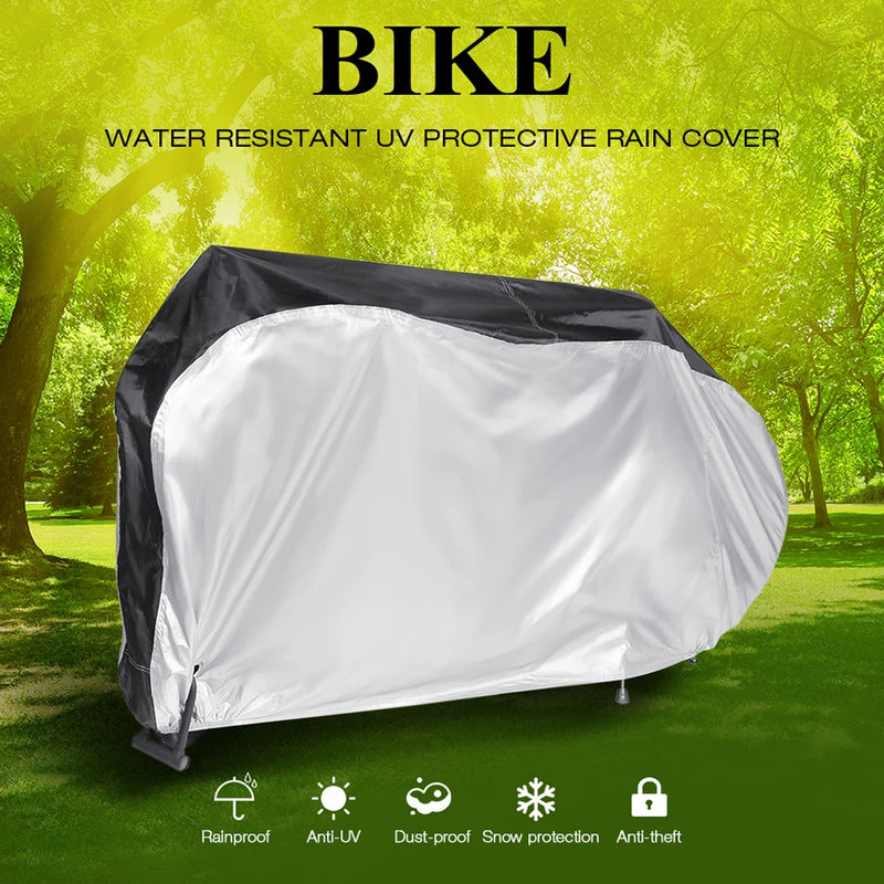 Motorcycle Cover Universal Outdoor UV Bicycle Protector Scooter All Season Waterproof Bike Rain Dustproof Cycling Cover 190T