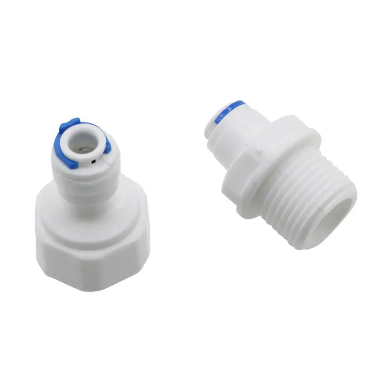 1/4" To 1/2" Male/Femal Thread Quick Connector Butt Pneumatic Pipe Connection Fittings Slip Lock Quick-connectors 1Pc