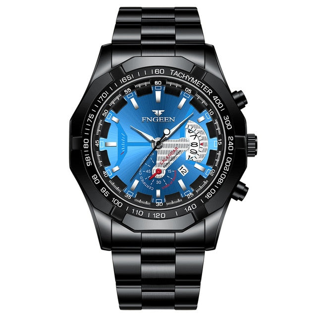 2023 Top Brand Luxury Watch Fashion Casual Military Quartz Sports Wristwatch Full Steel Waterproof Men's Clock Relogio Masculino