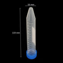 10Pcs 15ml Transparent Screw Cap Cone Bottom Centrifugal Tube with Scale Free-standing Centrifuge Tube Laboratory Vial Container