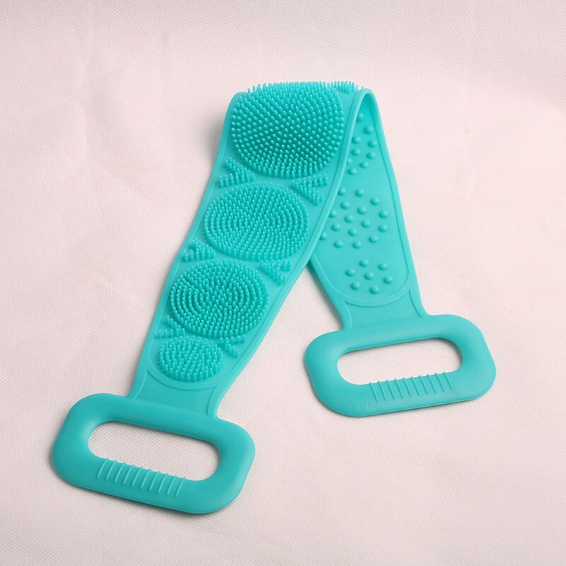 Bath Brushes Towel Soft Silicone Body Brush Bath Belt Exfoliating Massage Back Belt Wash Skin Household Clean Shower Brush