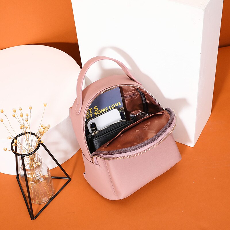 Fashion Women Backpack Soft Leather Small Backpacks Female Back Pack Ladies Shoulder Bag Satchel Mini Mochila Bagpack