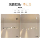 Modern Simple LED Pendant Light Black / White Dining Room Island Long Hanging Lamp Restaurant Bar Nordic Designer Art Luminaires