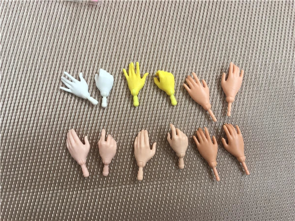 Hands for Joints Babi Doll Collection Original Hands for Heroine Doll Replace Hands DIY Toys Doll Accessories