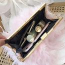 White Feather Handbag Women&