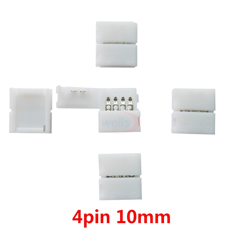 5~1000pcs 2pin 3pin 4pin 5pin 6pin led connector Clip, for 5050 3528 3014  WS2812b LED single color/ RGB RGBW RGBWW Strip light