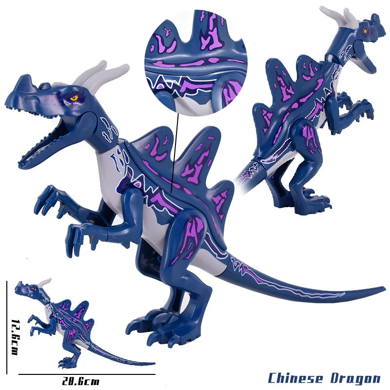 Brutal Raptor Building Jurassic Blocks World 2 MINI Dinosaur Figures Bricks Dino Toys For Children Dinosaurios Christmas