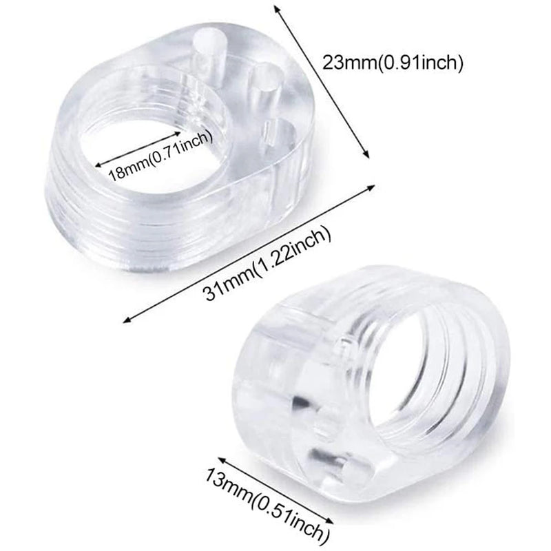 5pcs Door Handle Stopper Transparent PVC Door Handle Buffer Wall Protection Shock Absorber for Office Home Kitchen Bedroom
