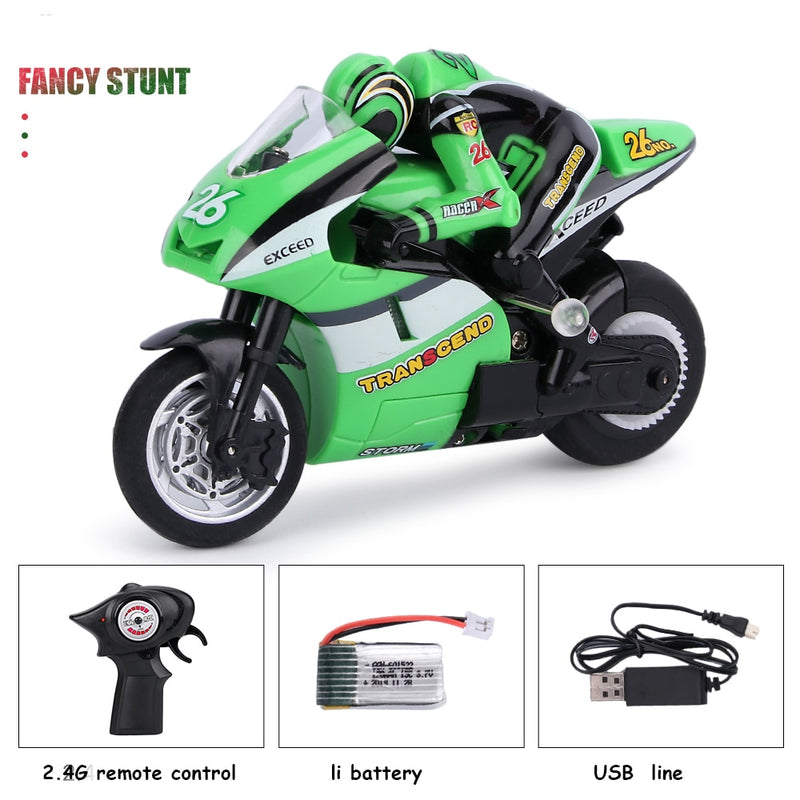 Cool Mini Moto Kids Motorcycle Electric Remote Control RC Car mini motorcycle Recharge 2.4Ghz Racing Motorbike Toys Boys Adults