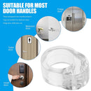 5pcs Door Handle Stopper Transparent PVC Door Handle Buffer Wall Protection Shock Absorber for Office Home Kitchen Bedroom