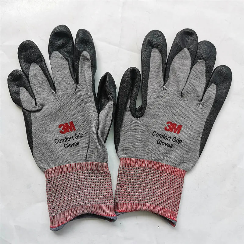 3M Work Gloves Comfort Grip wear-resistant Slip-resistant Gloves Anti-labor Safety Gloves Nitrile Rubber Gloves