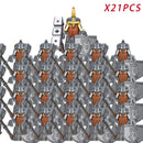 Classic Medieval Movie Elves Dwarf Warrior Iron Foot Dane leader of the Dwarfs Building Blocks LOTR Figures Toys For Children