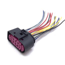 2 X For Audi VW Skoda Seat Xenon Headlight 14 Pins Plug Connector With Wire Cable 1J0973737 / 1J0 973 737