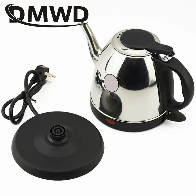 Long Mouth Electric Kettle Water Heating Pot Stainless Steel Boiler Hot Drink Teapot Heater Cooker Auto Power Off Boiling Cup EU