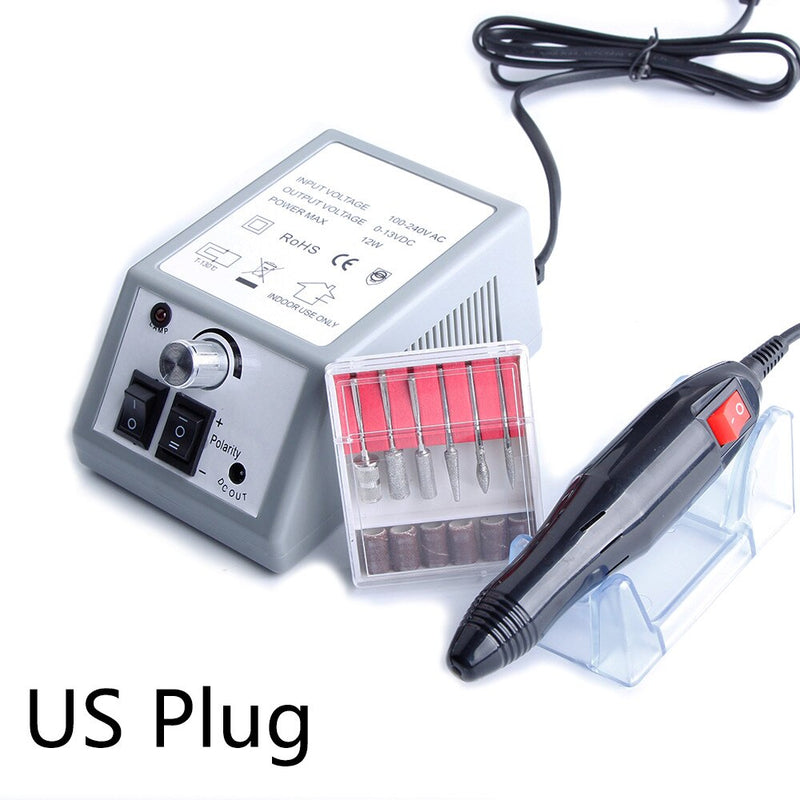 Professional Manicure Machine Sets Electric Nail Drill Bits Mill Cutter Nail Art Sanding File Gel Cuticle Remover Ceramic Cutter