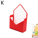 Korean Envelope Flower Packaging Box Foldable Flower Gift Box Wedding Party Decoration Stripe Printed Flower Gift Packaging Box