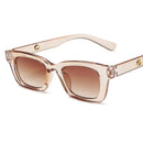 YOOSKE Vintage Rectangle Women Men Sunglasses Brand Designer Small Sun Glasses Frame Female Lady Eyeglasses UV400