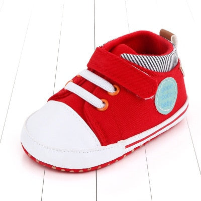 0-18M Baby Mocassins Infant Toddler Baby Boys Girls Print Letter Love PAPA&MAMA Soft Sole Canvas Sneaker Anti-Slip Newborn Shoes