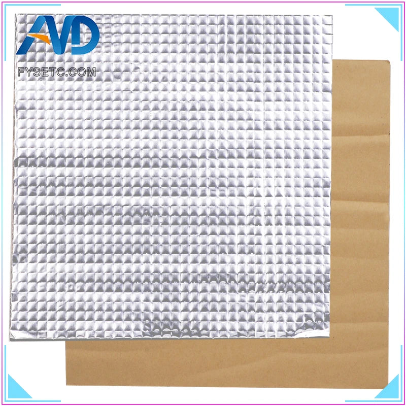 1pcs 400*400*10mm Heat Insulation Cotton 3D Printer Heating Bed Sticker Foil Self-adhesive Insulation Cotton 10mm Thickness