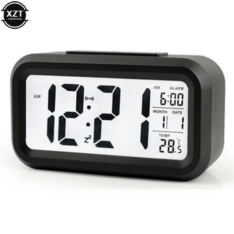 Time Clock Electric Desktop Table Clock Electronic Alarm Digital Big LED Screen Desk Clock Data Time Calendar Desk Watch