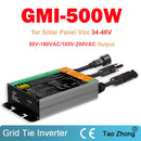 Y&H Solar Inverter 350W 300W 500W 600W 700W MPPT Solar PV Grid Tie Micro Inverter GMI series Input 26-46V DC Output 110V-240V