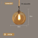 Modern Glass Pendant Lights Gold Black Hanging Lamps For Ceiling Dining Table Bedroom Dining Room Glass Ball Pendant Lighting