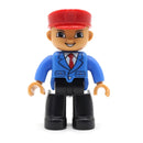 Big Size Action Figures City Princess Policemen Family Building Block Doll Character Accessory Assembly Toys for Children Gift