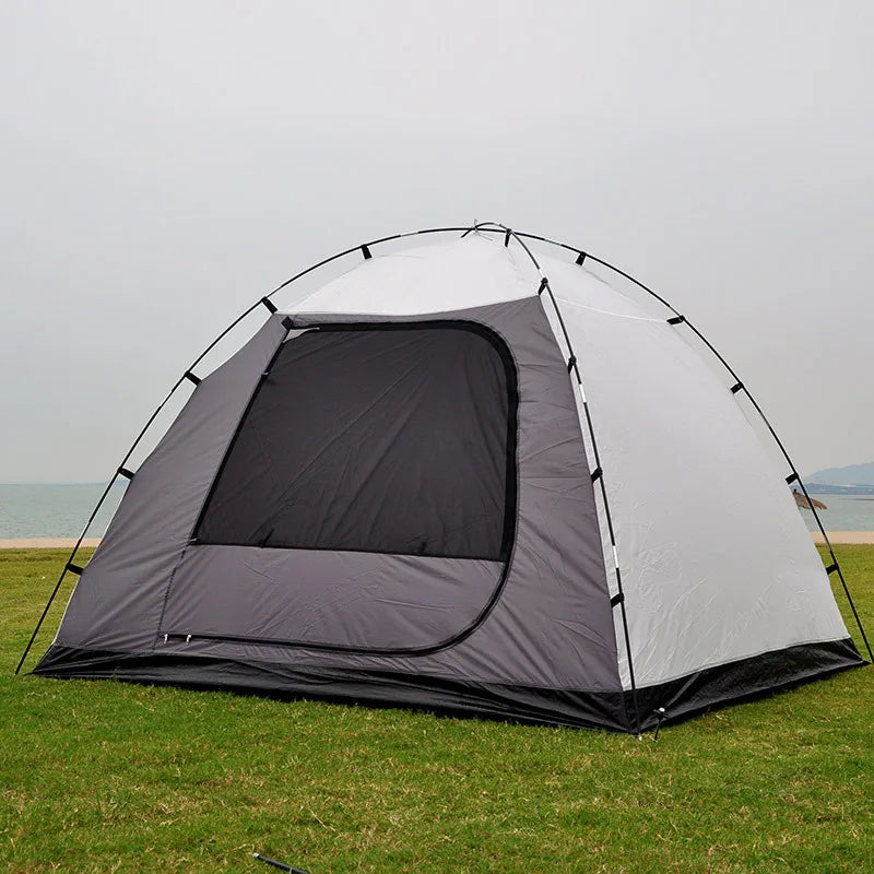 3-4 Person Large Camping Tent Separate Dual Layer Family Party Travel Tent 4Season 1Room 1Hall Outdoor Sunscreen Waterproof Tent