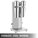 SucceBuy Milk Shake Machine 800ML Commercial Auto Double Cup Milkshaker StainlessSteel Shaking Maker Bubble Boba Tea Drink Mixer