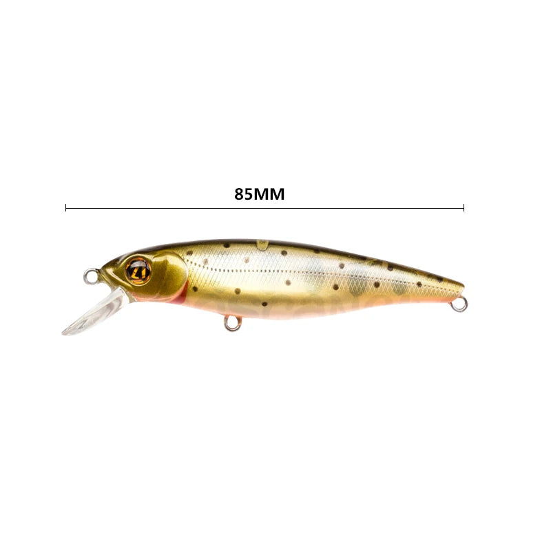 1Pcs Fishing Lures 85mm 9g Floating Minnow Hard Plastic Artificial Bait Pike Bass Lures Wobbler Fishing Tackle Accessories M435