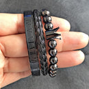 Top Quality Luxury Royal Crown Bracelets & Bangles Fashion Stainless Steel Men' Jewelry Do Not Fade Jewellery Sets Best Gift