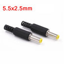 10Pcs DC Plug Male Electrical Socket Outlet DC Outlet 5.5X2.5MM 5.5*2.5