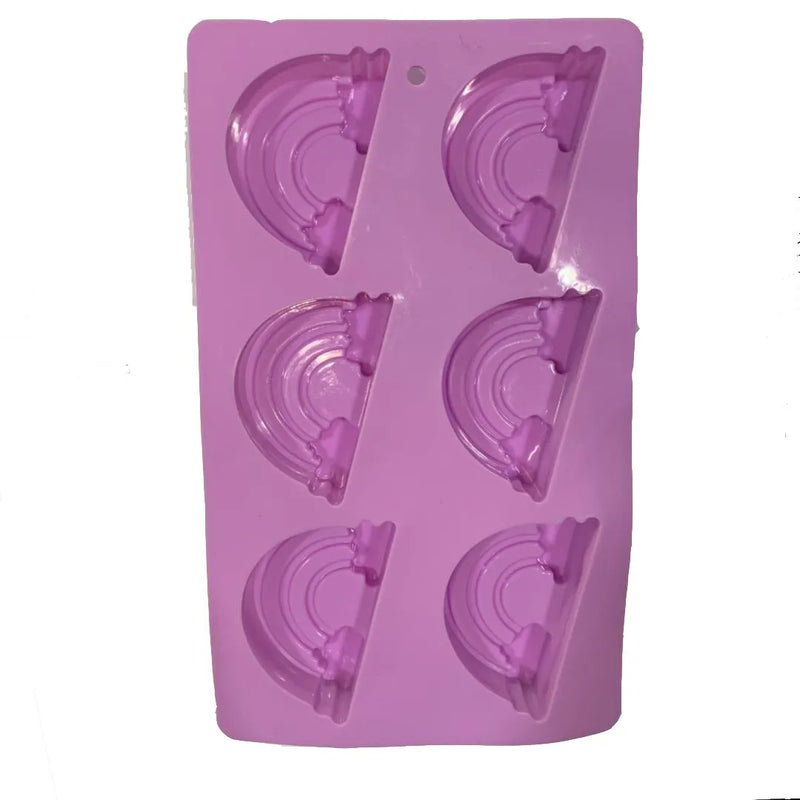 Rainbow Chocolate Mold Soap Silicone Ice Tray Cake Xmas Christmas Mould 6 Cavities DIY Baking Pastry Tools m289