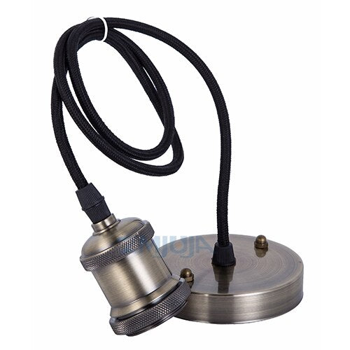 2022 Hot Selling Lamp Base E27 Vintage Retro Lamp Holder Pendant Bulb Light Screw Socket 6 Colors