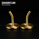 Dooroom Brass Punch Free Bearing Hooks Bathroom Indoor Kitchen Hallway Wall Clothes Hooks Wall Hangings Row Hooks Nordic