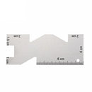 INNE 1Pcs Metal Sewing Measuring Gauge Stainless Patchwork Precision Ruler Tool Tailor Craft Cut Apparel Supplies Accessories