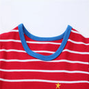 Jumping Meters New Arrival Christmas Kids Tshirts Cotton Stripe Santa Clause New Years Baby Tees  Autumn Winter Kids Clothes