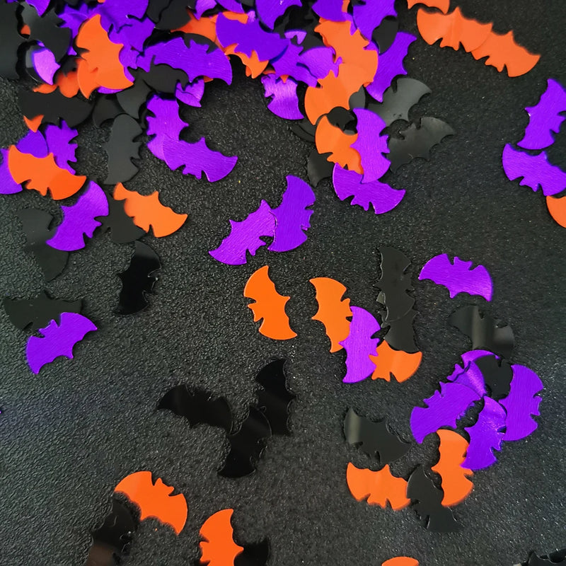 15g Cat Dog Confetti Spider Bat Sequin DIY Animal Theme Party Table Decoration Halloween Black White Purple Festival Supplies