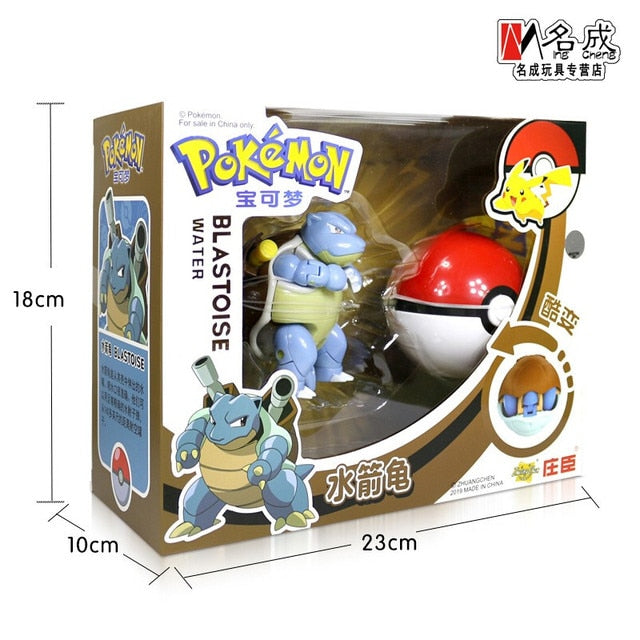 Pokemon Figures Ball Variant Model Pikachu Jenny Turtle Pocket Monsters Action Figure Toy Christmas Gift Box