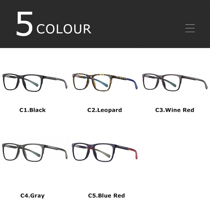 CRIXALIS Ultralight Blue Light Blocking Glasses Men Fashion Square Reading Optics Eyeglasses Frame Women Computer Eyewear UV400