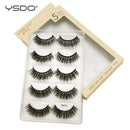 YSDO 5 pairs eyelashes mink strip lashes dramatic eyelashes natural 3d mink eyelashes makeup false eyelashes cilios maquiagem
